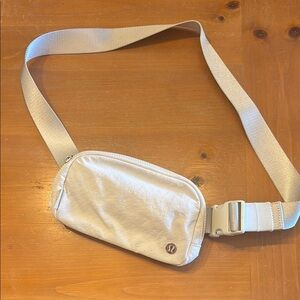 Lululemon Cream Belt Bag